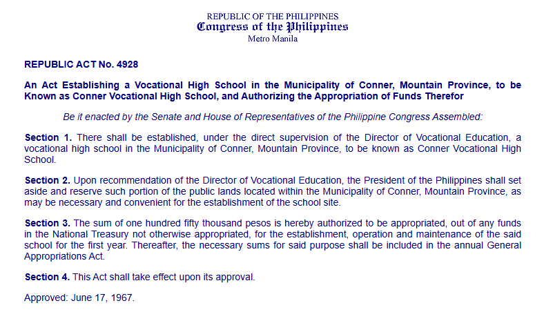RA 4928 Document
